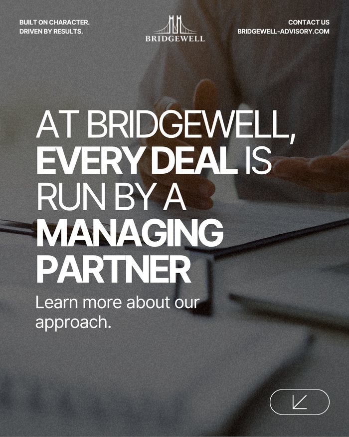 At Bridgewell, every deal is run by a Managing Partner